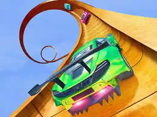 Игра Mega Ramp Car Stunt Racing Mania онлајн