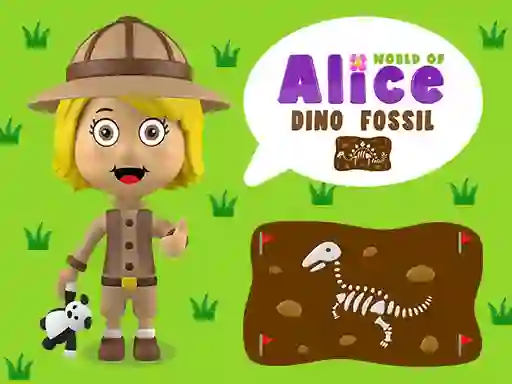 Игра World of Alice Dino Fossil онлајн