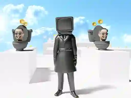 Игра Skibidi Toilet Parkour run онлајн