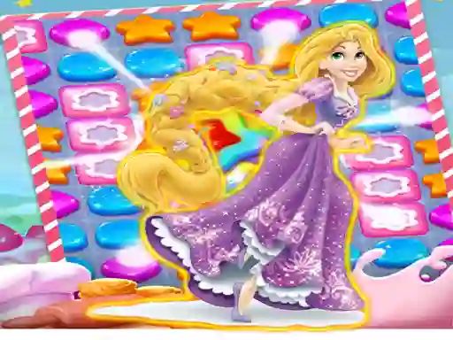 Игра Princess Rapunzel Match3 онлајн