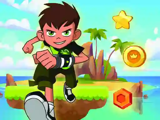 Игра Ben 10 Island Run онлајн