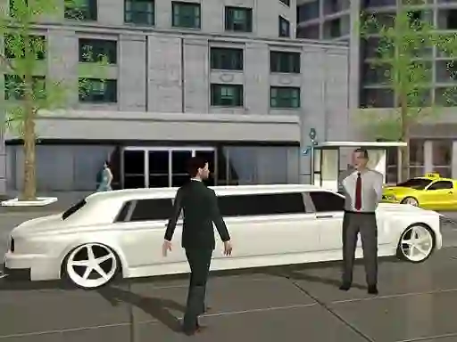 Игра Limo Taxi Driving Simulator: Limousine Car Games онлајн