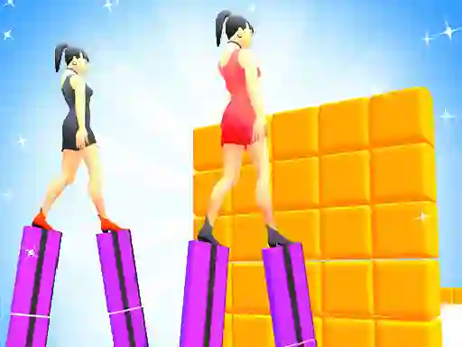 Игра Heels Run Race - Stack Rider онлајн