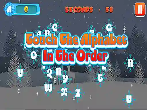 Игра Touch the Alphabet in the Order онлајн