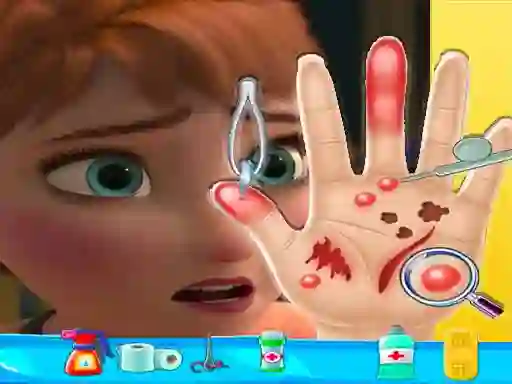 Игра Anna hand doctor онлајн