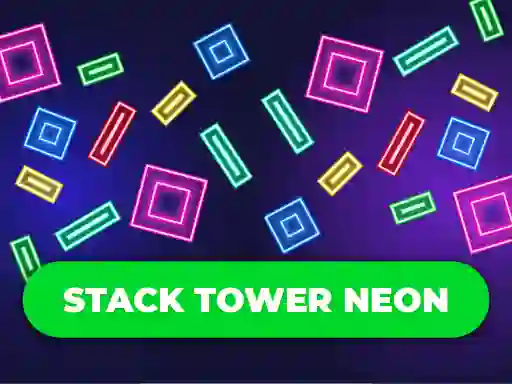 Игра Stack Tower Neon: Keep Blocks Balance онлајн