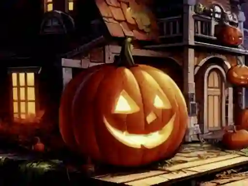 Игра Halloweem Pumpkin Adventure онлајн