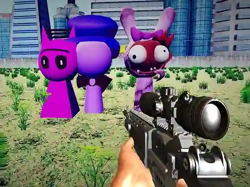 Игра Sprunki Sniper Squid Game онлајн