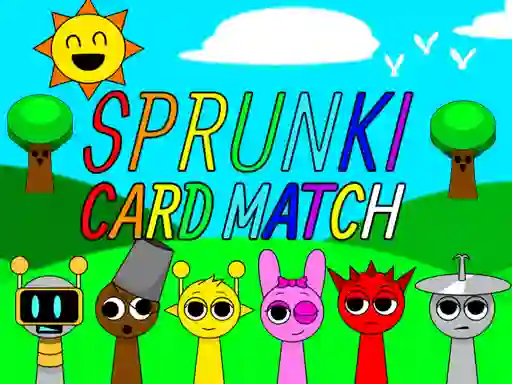 Игра Sprunki Card Match онлајн