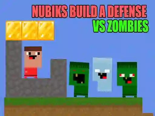 Игра Nubiks build a defense vs zombies онлајн