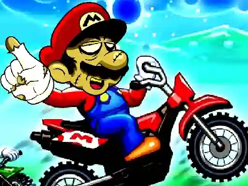Игра Super Mario Halloween Wheelie онлајн