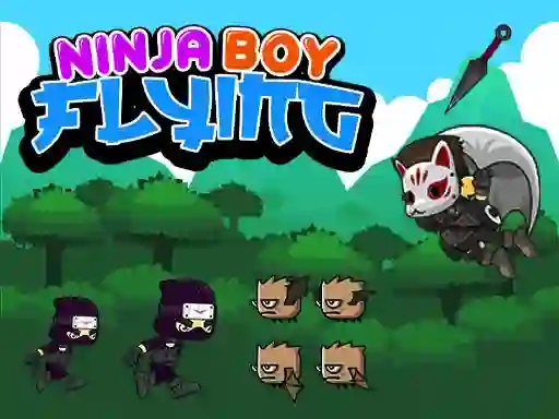 Игра Ninja Boy Flying онлајн