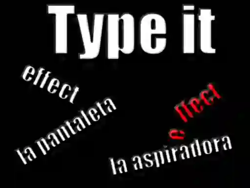 Игра Type it онлајн