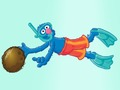 Игра 123 Улица Сезам: Подводен мијалник или пливачка  онлајн