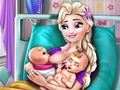 Игра Ледена кралица близнаци раѓање  онлајн