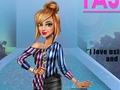 Игра Трис: облека за модна покривка  онлајн