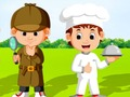 Игра Деца и професии  онлајн