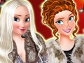 Игра Модна вечер со кралските сестри  онлајн