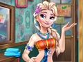 Игра Ледена кралица флертување во сауна  онлајн