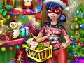 Игра Божиќен шопинг со точки  онлајн