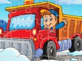 Игра Зимски камион Сложувалка  онлајн