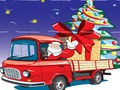 Игра Санта Камиони Сложувалка  онлајн