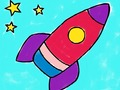 Игра Ракетска книга за бојадисување  онлајн