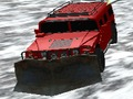 Игра Расчистување на снег во џип  онлајн