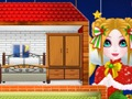 Игра Божиќен куклен принцеза куќа  онлајн