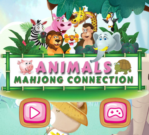 Игра Animивотни Mahjong врска  онлајн