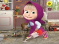 Игра Игра за чистење Маша и мечка  онлајн