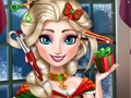 Игра Божиќна ледена кралица вистински фризури  онлајн
