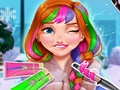 Игра Зимски стилски фризури на Ени  онлајн