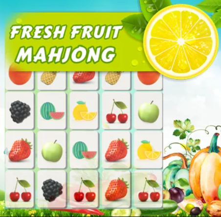 Игра Свежо овошје Mahjong  онлајн