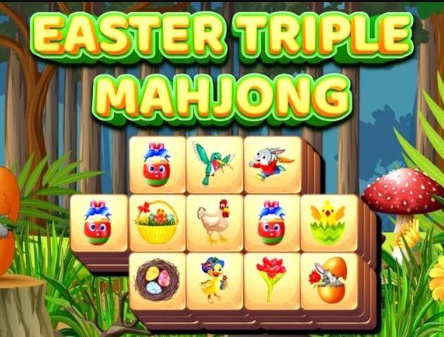 Игра Велигденски троен Mahjong  онлајн