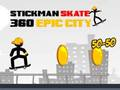Игра Стикман скејт 360 епски град онлајн