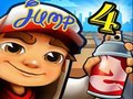 Игра Сурферите во метрото Спејс скокаат 4 онлајн
