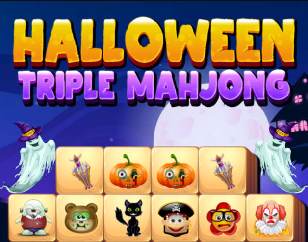 Игра Ноќта на вештерките Triple Mahjong  онлајн