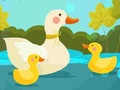 Игра Мајка патка и пајчиња сложувалка  онлајн
