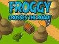 Игра Froggy го преминува патот!  онлајн