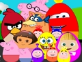 Игра Познати цртани ликови Јајца  онлајн