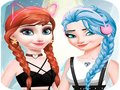 Игра Елса и Ана се облекуваат шминка  онлајн