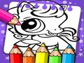 Игра Најмалата книга за боење на миленичиња  онлајн