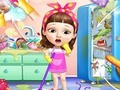 Игра Летно чистење на слаткото девојче  онлајн