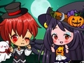 Игра Ноќта на вештерките Chibi пар  онлајн