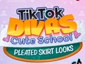 Игра Изгледа симпатичен училишен плисиран здолниште TikTok Divas  онлајн
