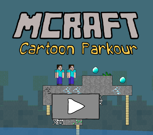 Игра Цртан паркур на Mcraft  онлајн