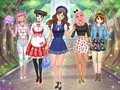 Игра Облечи за средно училиште аниме  онлајн