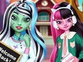 Игра Чудовиште девојки назад на училиште  онлајн