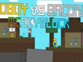 Игра Оби против Бејкон: MCSkyblock  онлајн